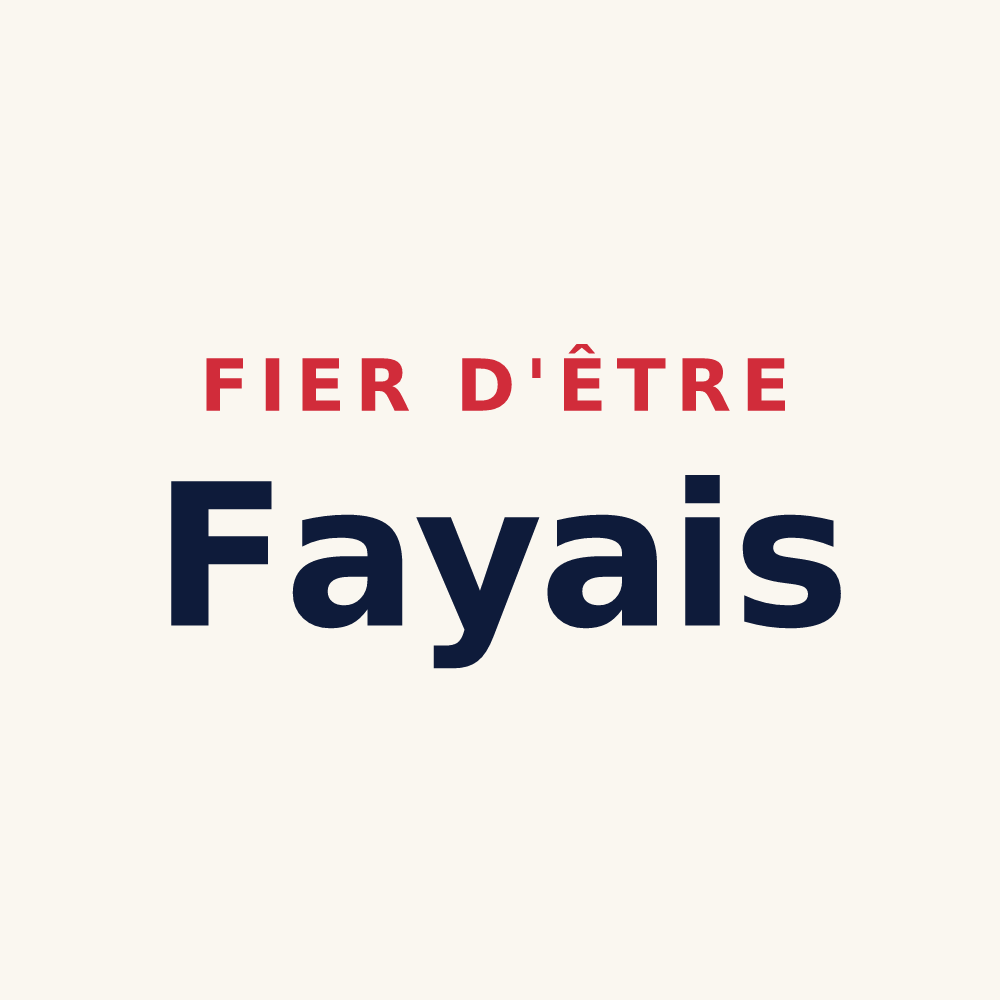 Tasse « Fier d'être Fayais » — design pour Faye-sur-Ardin
