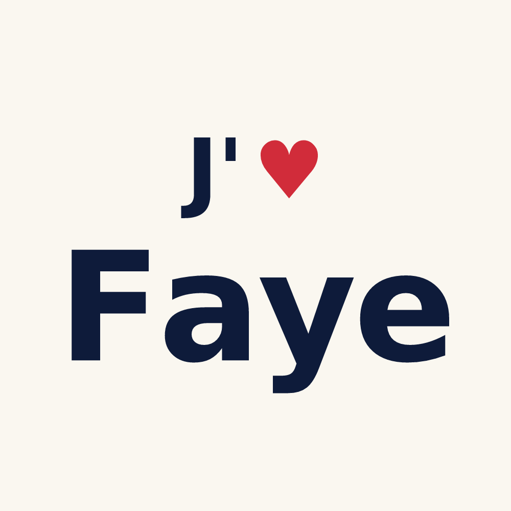 Tasse personnalisée Faye — design J'aime Faye
