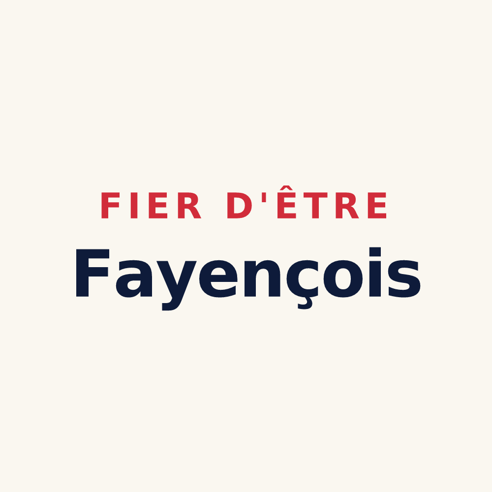 Tasse « Fier d'être Fayençois » — design pour Fayence