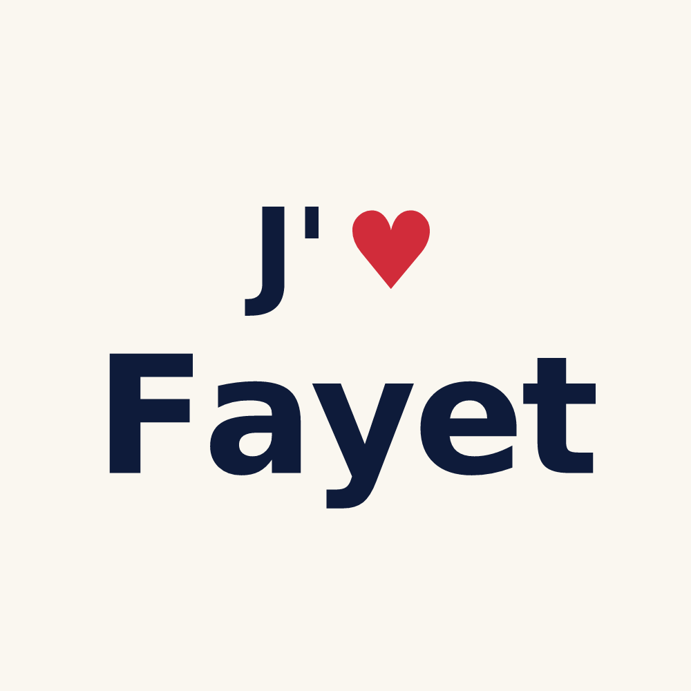 Tasse personnalisée Fayet — design J'aime Fayet