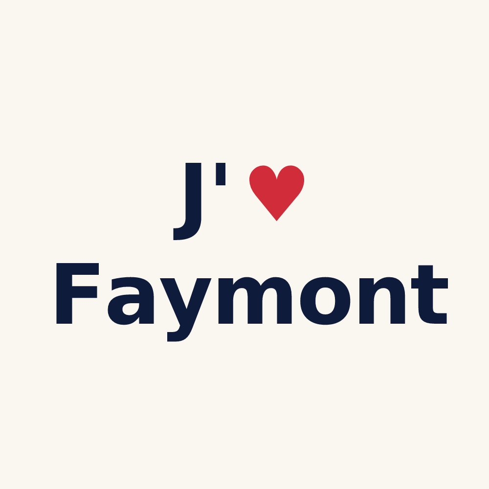 Tasse personnalisée Faymont — design J'aime Faymont