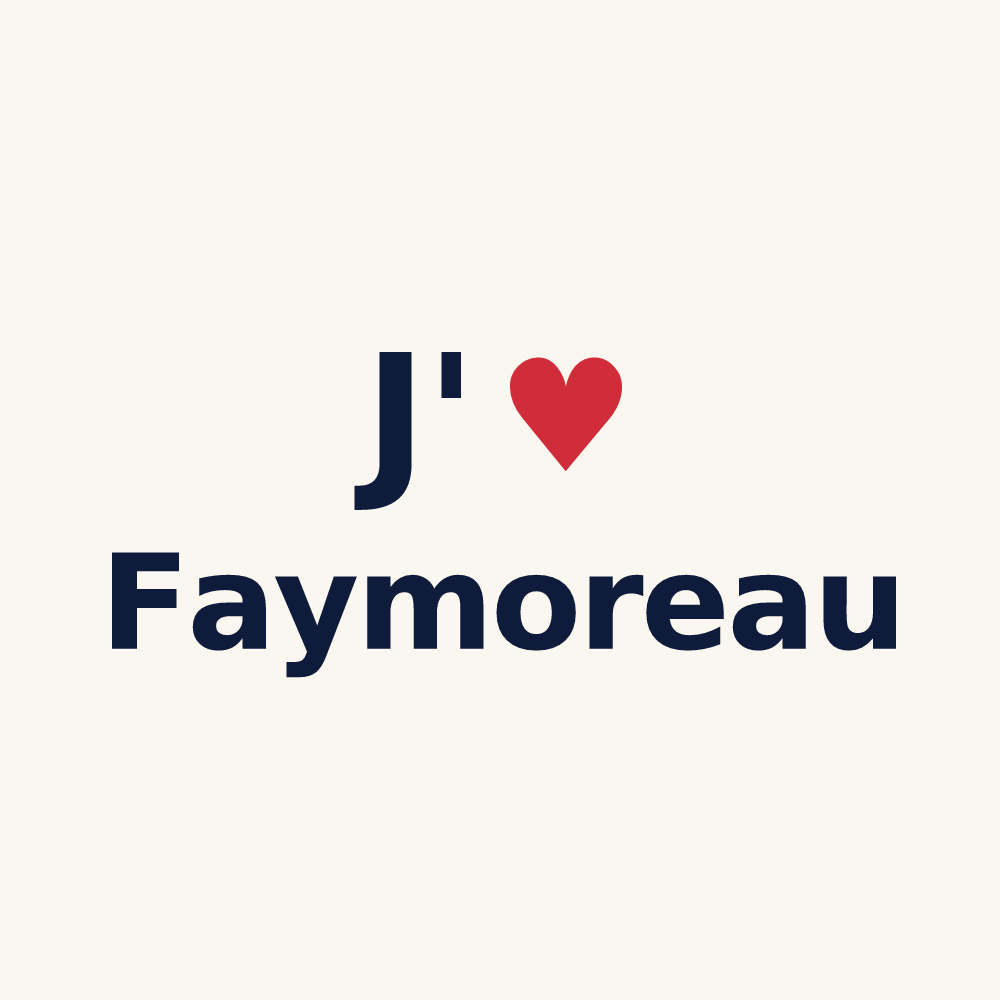Tasse personnalisée Faymoreau — design J'aime Faymoreau
