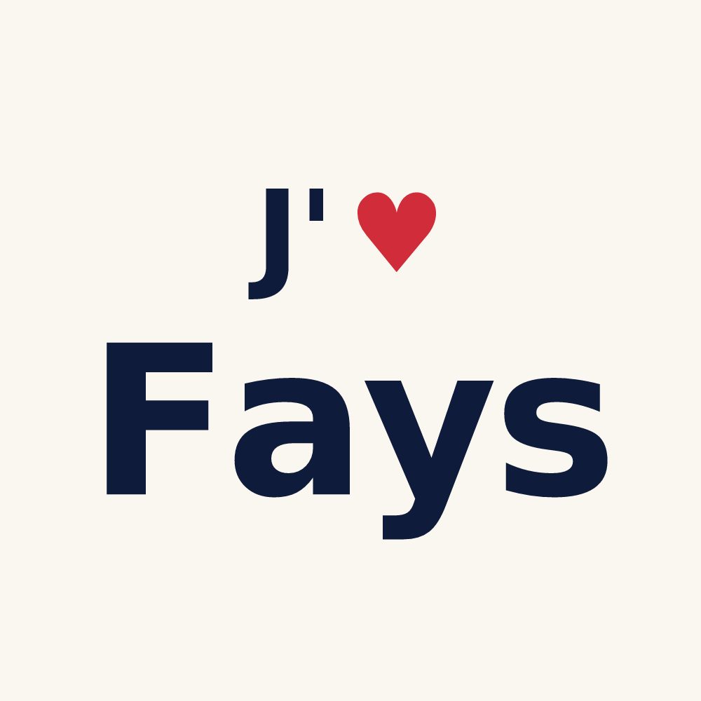 Tasse personnalisée Fays — design J'aime Fays