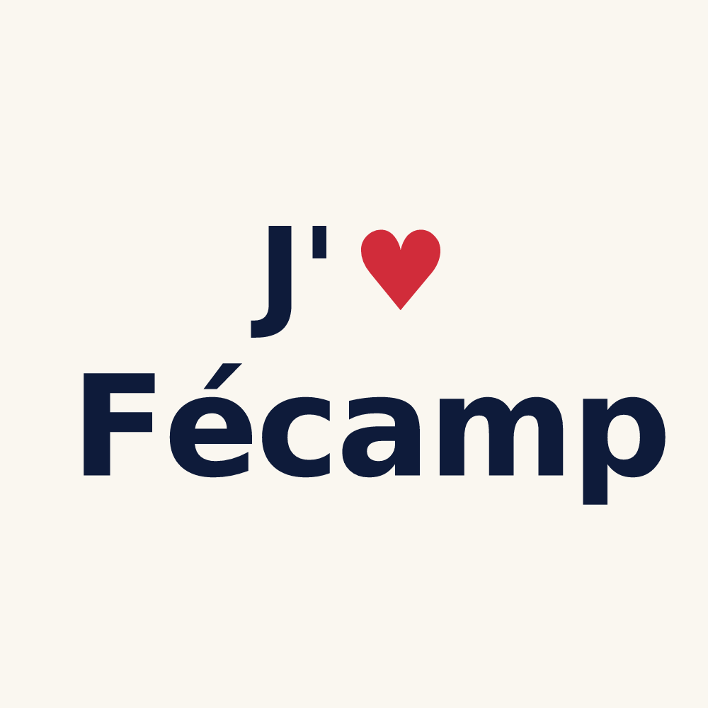 Tasse personnalisée Fécamp — design J'aime Fécamp