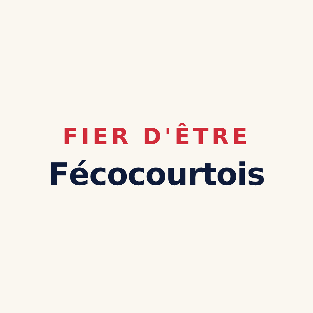 Tasse « Fier d'être Fécocourtois » — design pour Fécocourt