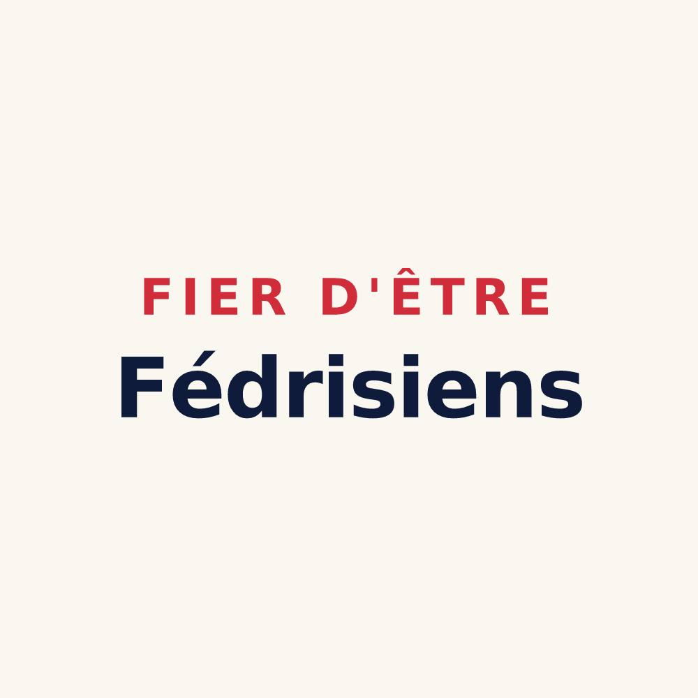 Tasse « Fier d'être Fédrisiens » — design pour Fédry