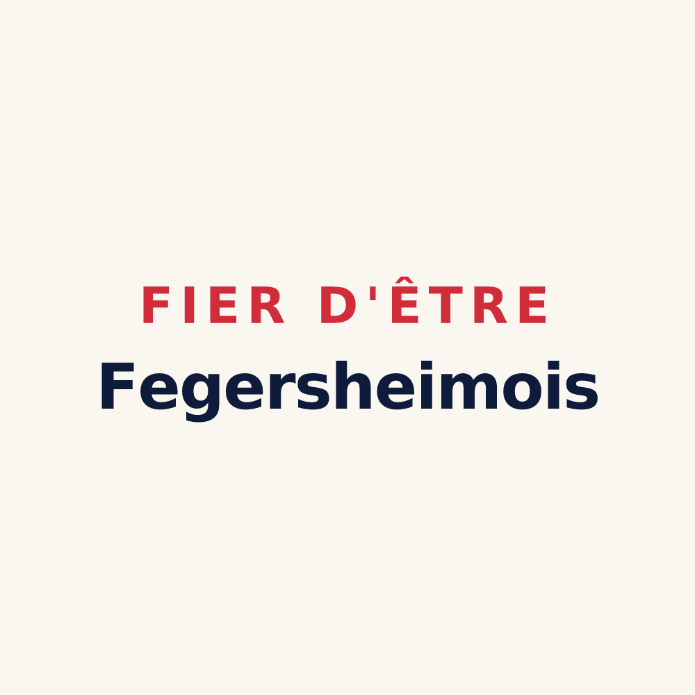 Tasse « Fier d'être Fegersheimois » — design pour Fegersheim