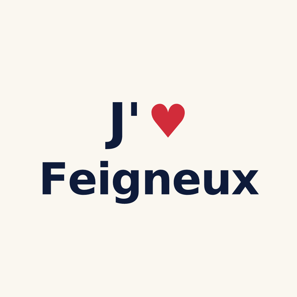 Tasse personnalisée Feigneux — design J'aime Feigneux