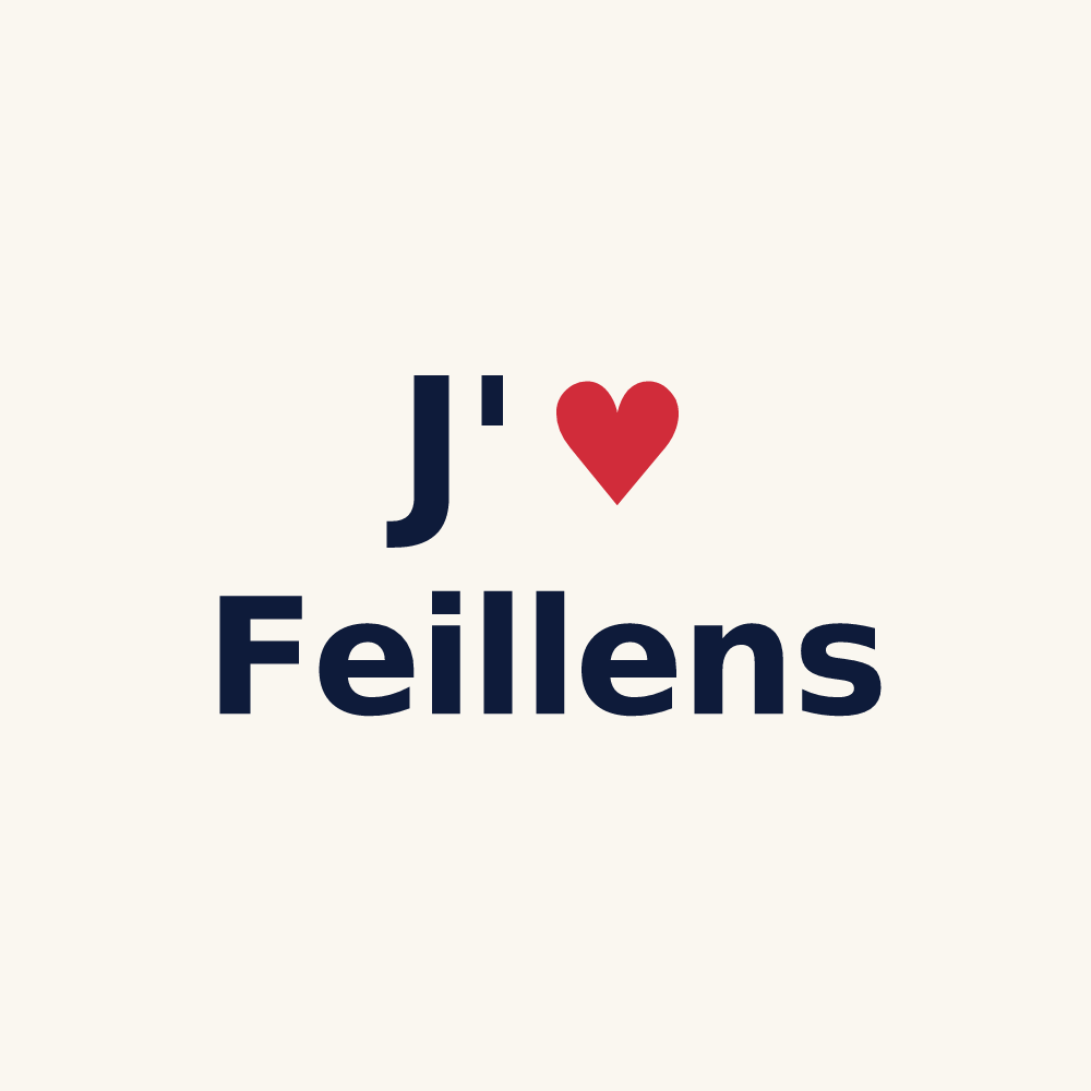 Tasse personnalisée Feillens — design J'aime Feillens