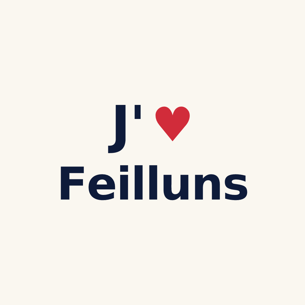 Tasse personnalisée Feilluns — design J'aime Feilluns