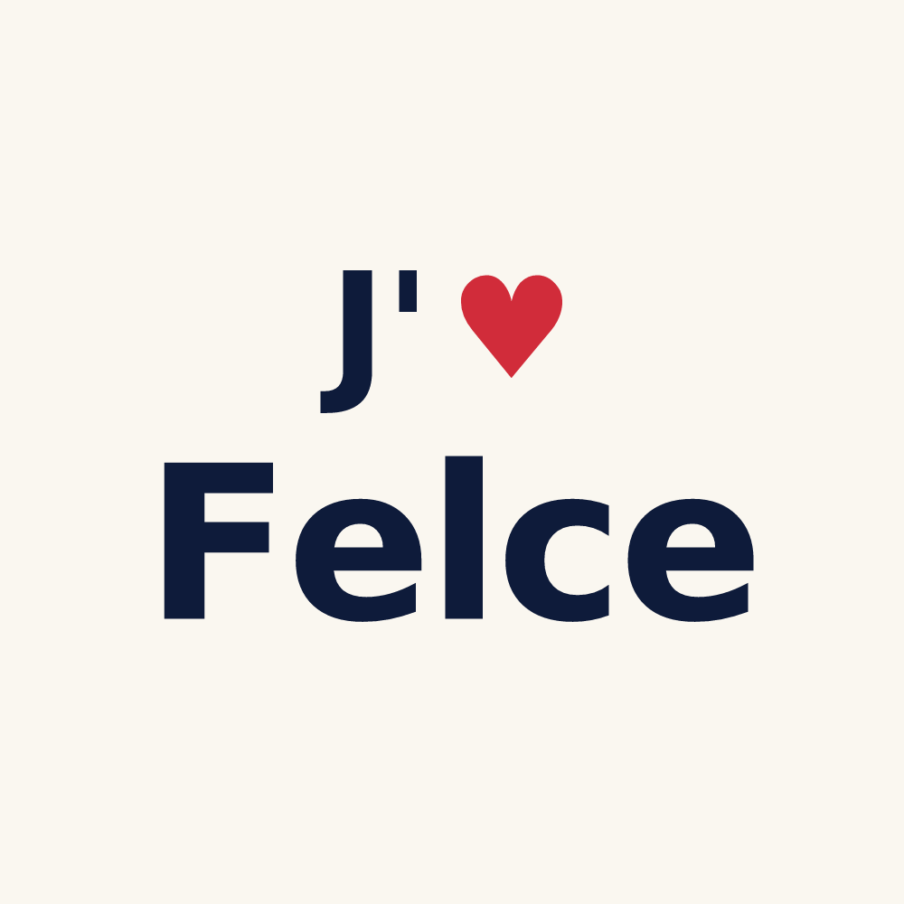 Tasse personnalisée Felce — design J'aime Felce