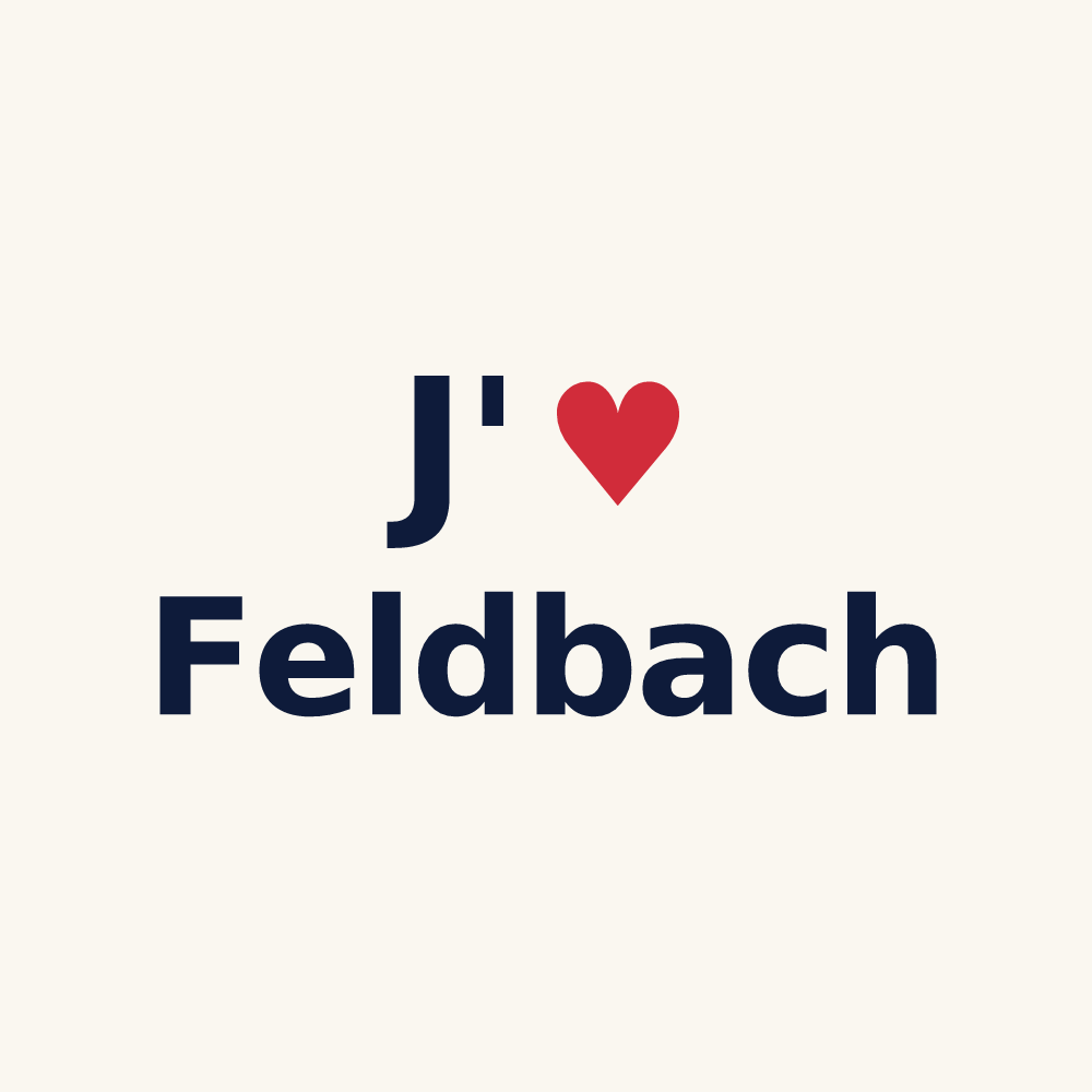 Tasse personnalisée Feldbach — design J'aime Feldbach