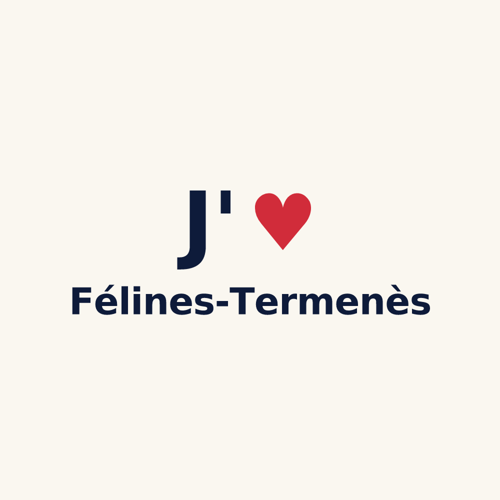 Tasse personnalisée Félines-Termenès — design J'aime Félines-Termenès