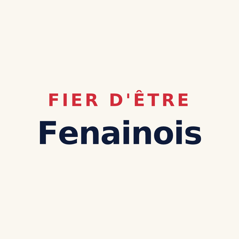 Tasse « Fier d'être Fenainois » — design pour Fenain
