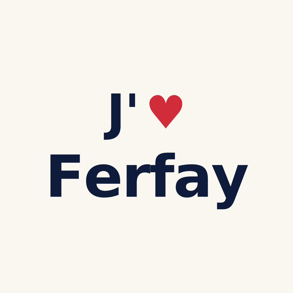 Tasse personnalisée Ferfay — design J'aime Ferfay