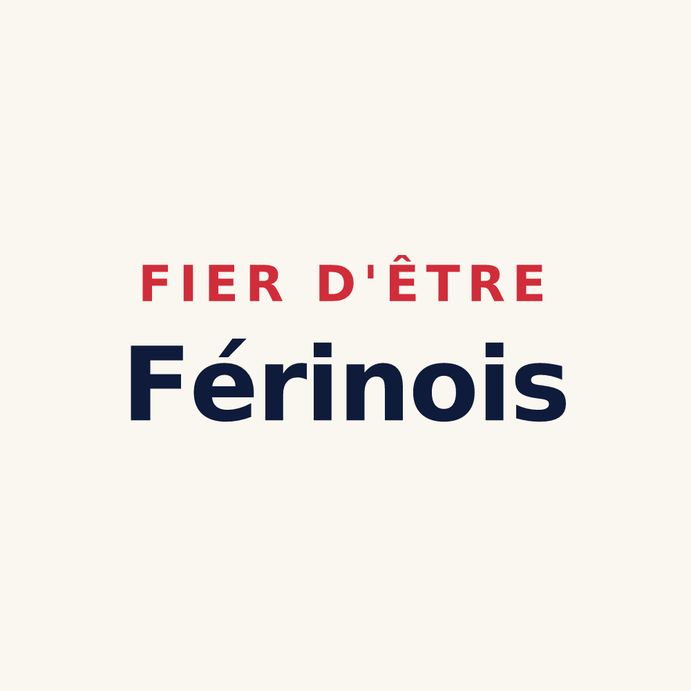 Tasse « Fier d'être Férinois » — design pour Férin