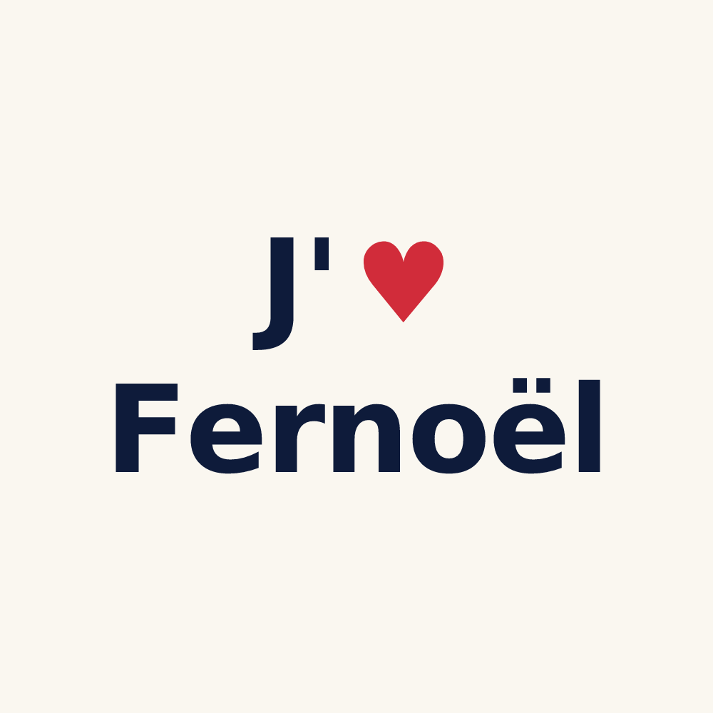 Tasse personnalisée Fernoël — design J'aime Fernoël