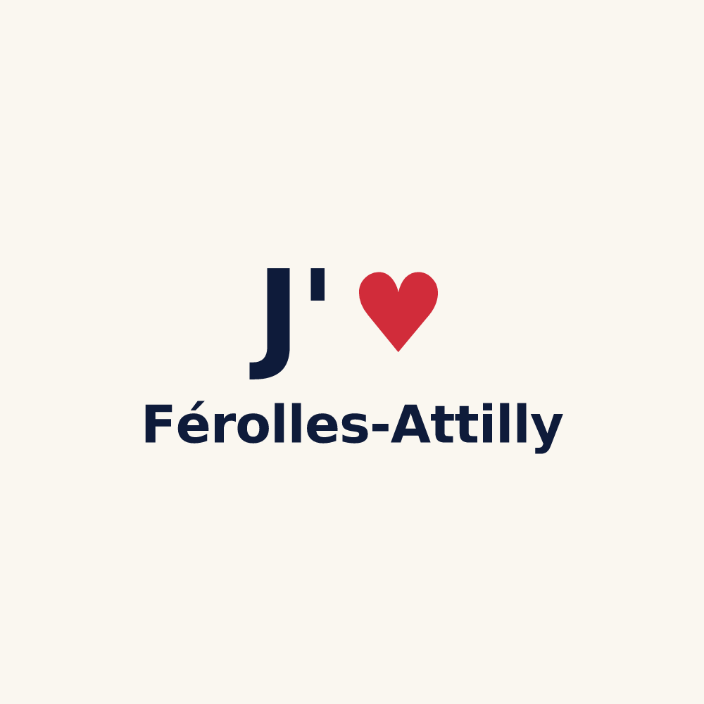 Tasse personnalisée Férolles-Attilly — design J'aime Férolles-Attilly