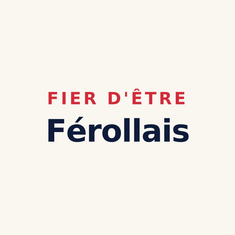Tasse « Fier d'être Férollais » — design pour Férolles-Attilly