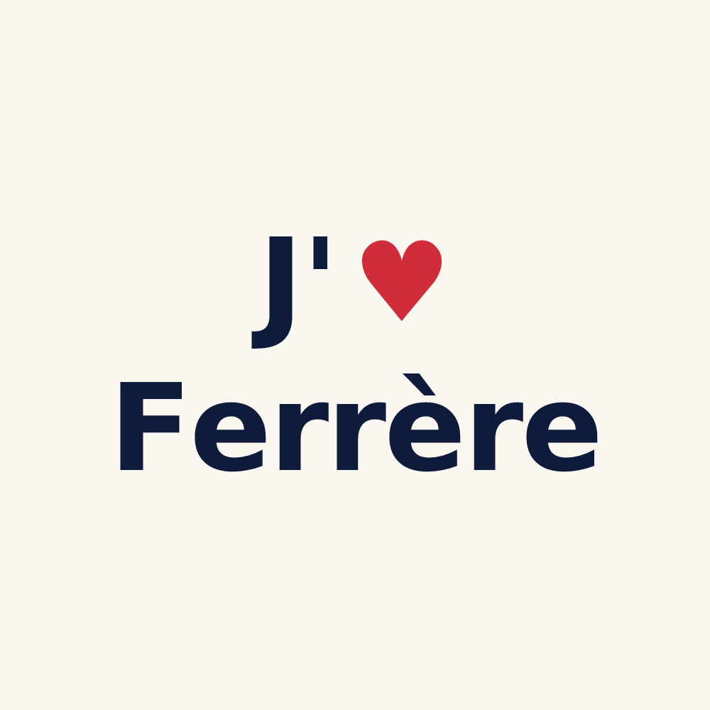 Tasse personnalisée Ferrère — design J'aime Ferrère