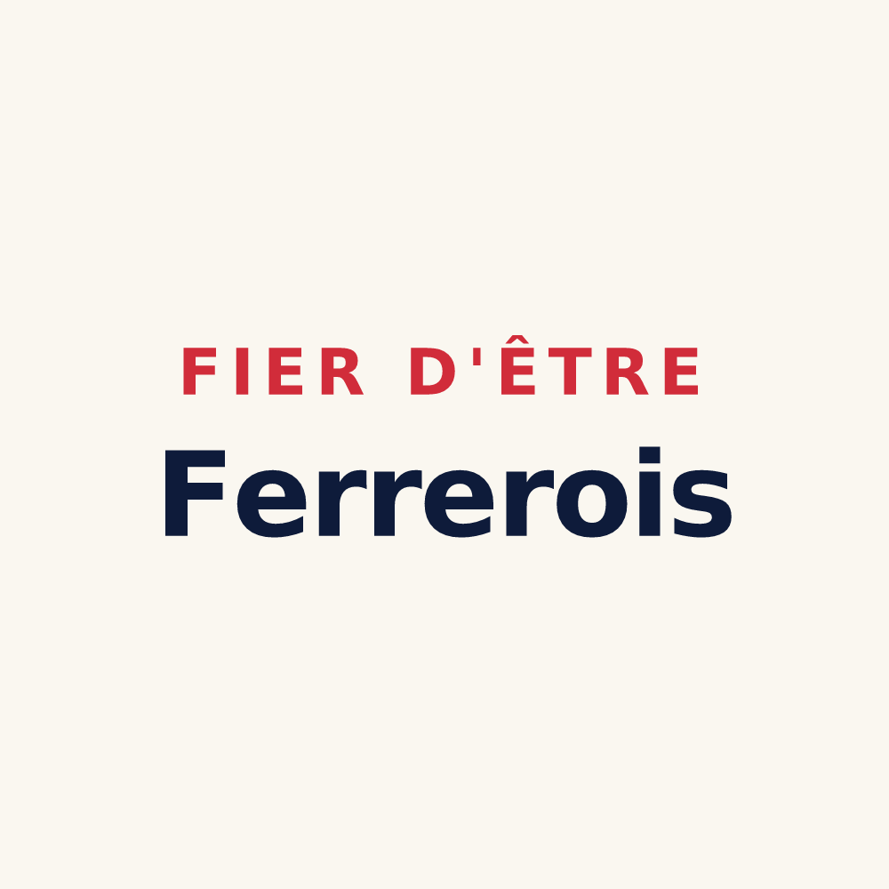 Tasse « Fier d'être Ferrerois » — design pour Ferrère