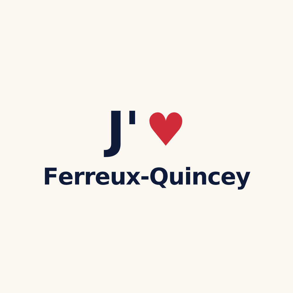 Tasse personnalisée Ferreux-Quincey — design J'aime Ferreux-Quincey