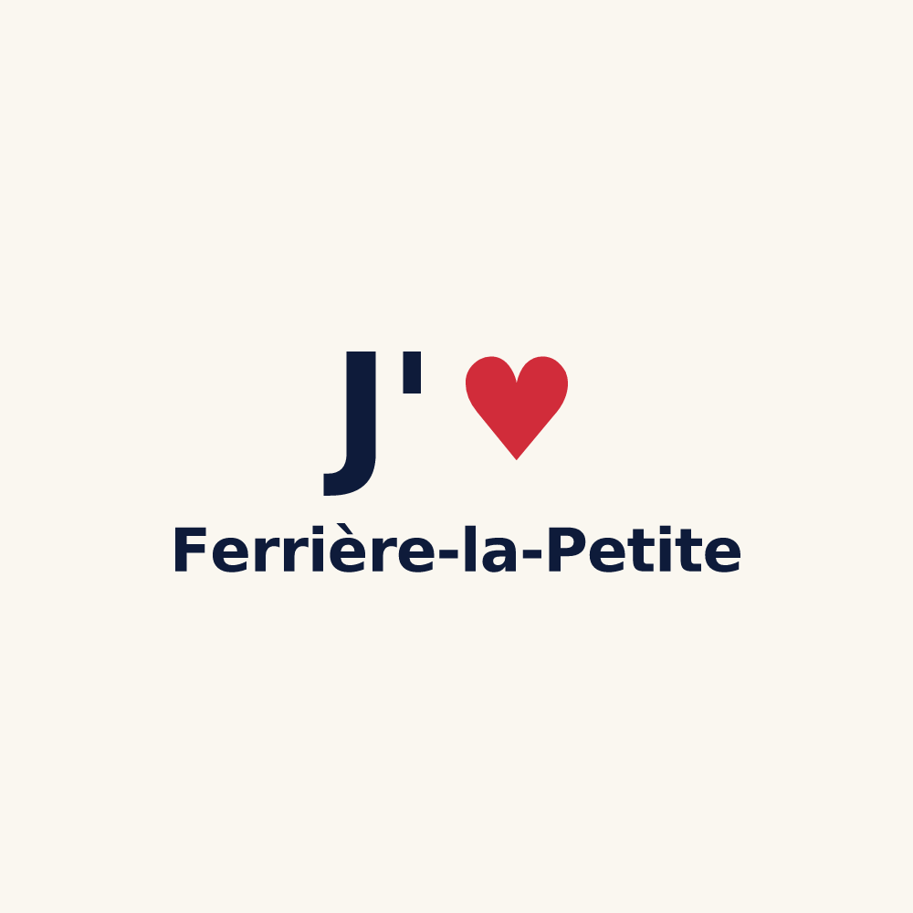 Tasse personnalisée Ferrière-la-Petite — design J'aime Ferrière-la-Petite