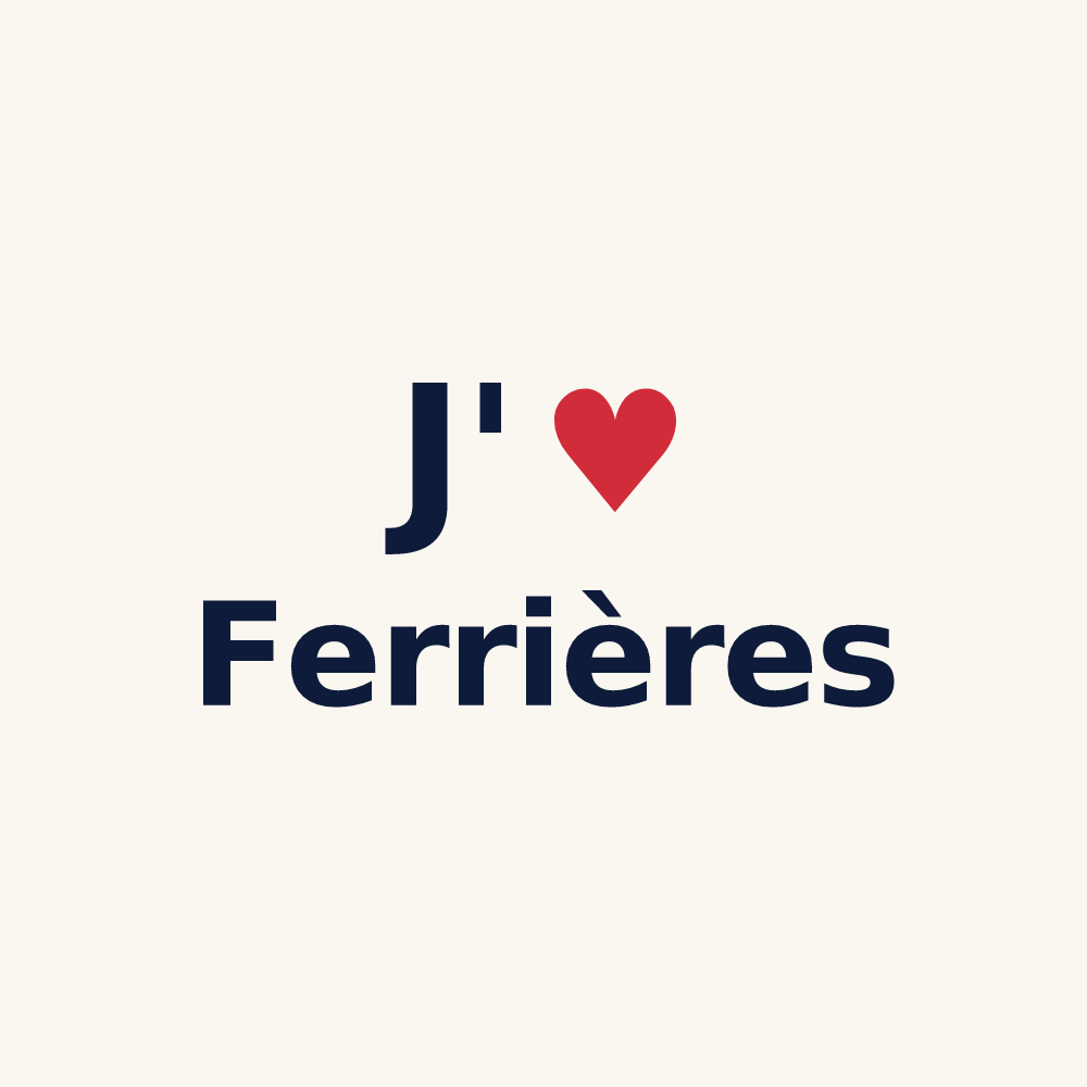 Tasse personnalisée Ferrières — design J'aime Ferrières