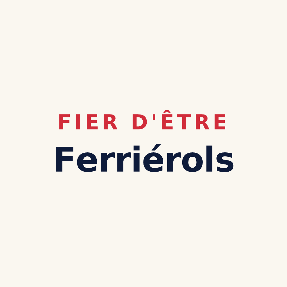 Tasse « Fier d'être Ferriérols » — design pour Ferrières