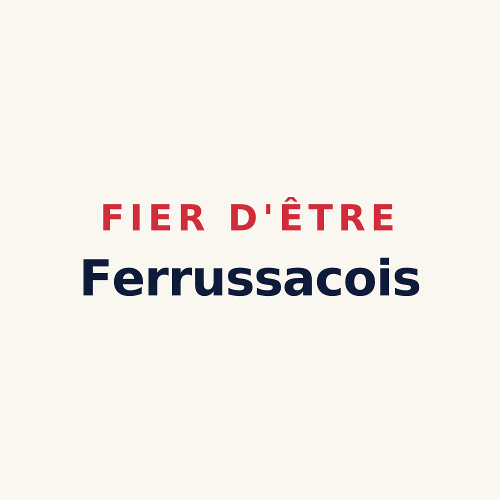 Tasse « Fier d'être Ferrussacois » — design pour Ferrussac
