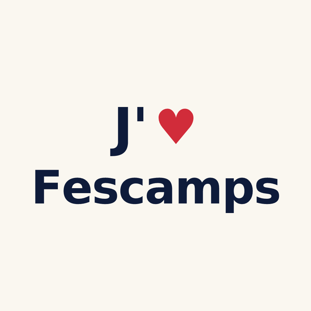 Tasse personnalisée Fescamps — design J'aime Fescamps
