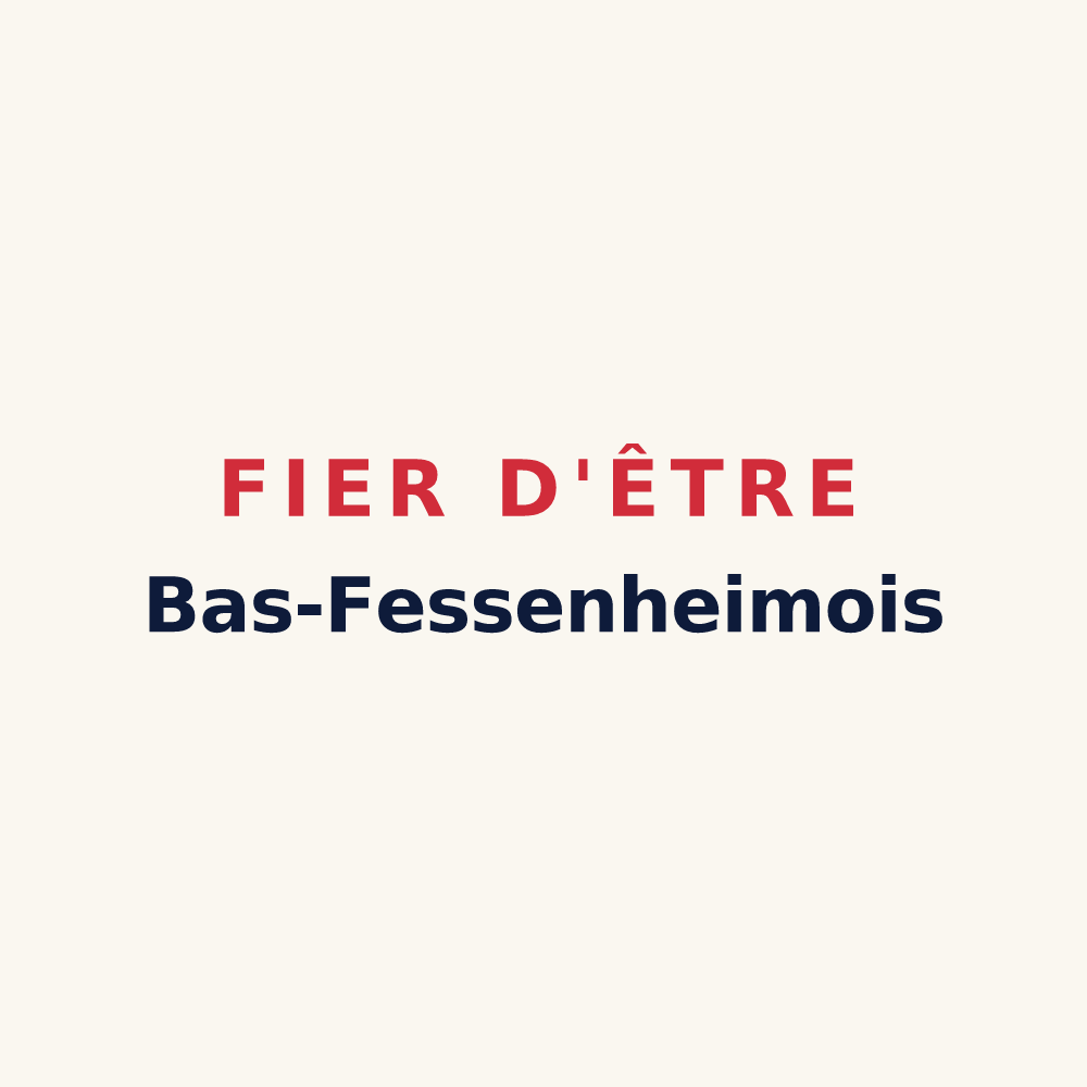 Tasse « Fier d'être Bas-Fessenheimois » — design pour Fessenheim-le-Bas
