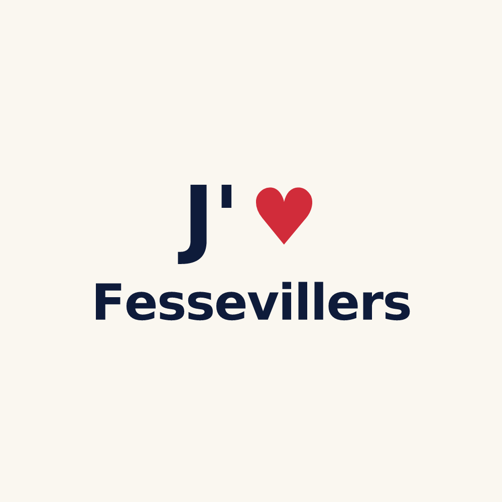 Tasse personnalisée Fessevillers — design J'aime Fessevillers