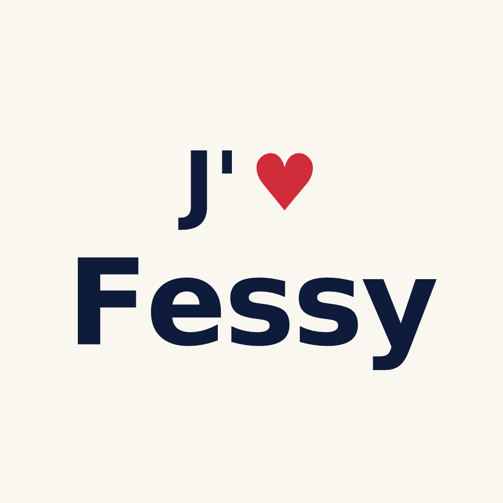 Tasse personnalisée Fessy — design J'aime Fessy