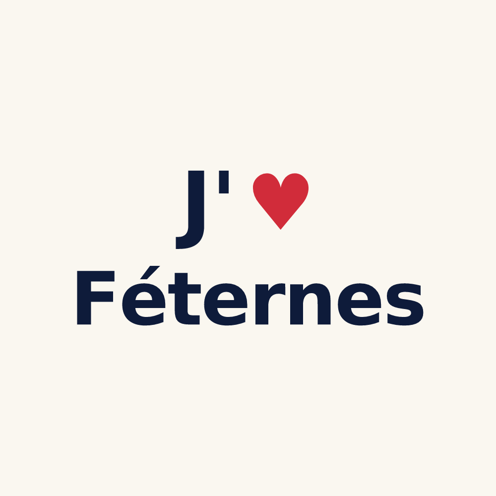 Tasse personnalisée Féternes — design J'aime Féternes
