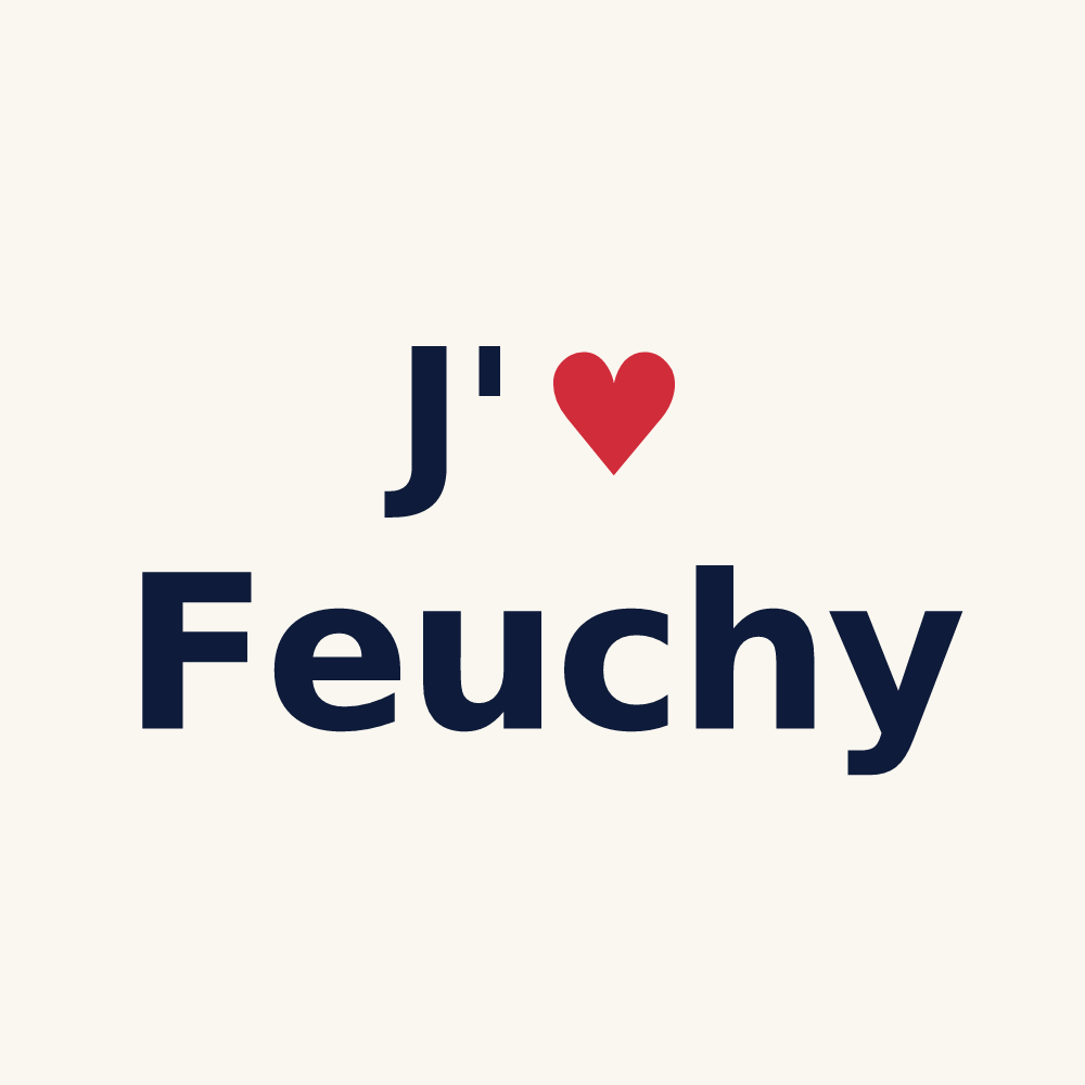 Tasse personnalisée Feuchy — design J'aime Feuchy