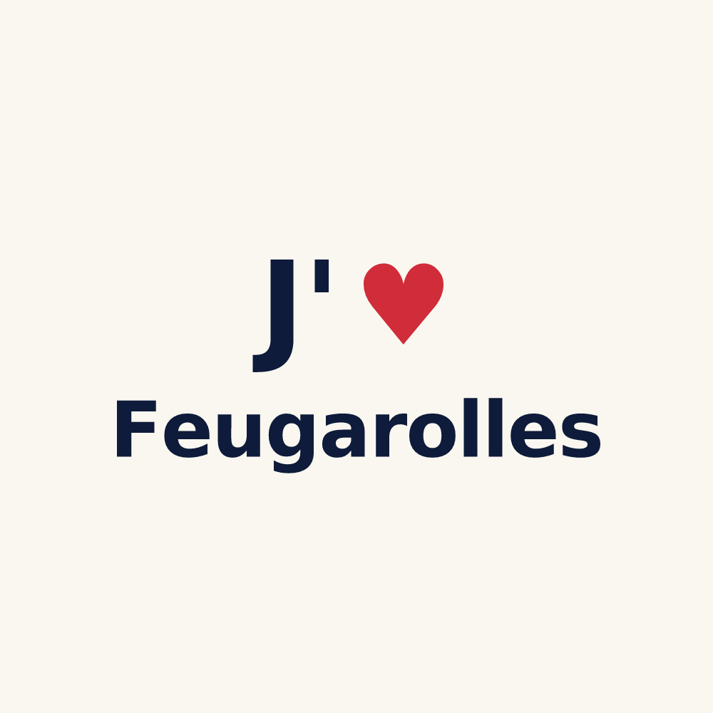 Tasse personnalisée Feugarolles — design J'aime Feugarolles