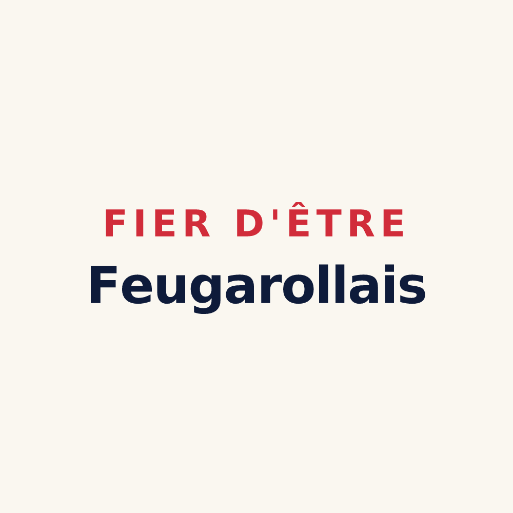 Tasse « Fier d'être Feugarollais » — design pour Feugarolles