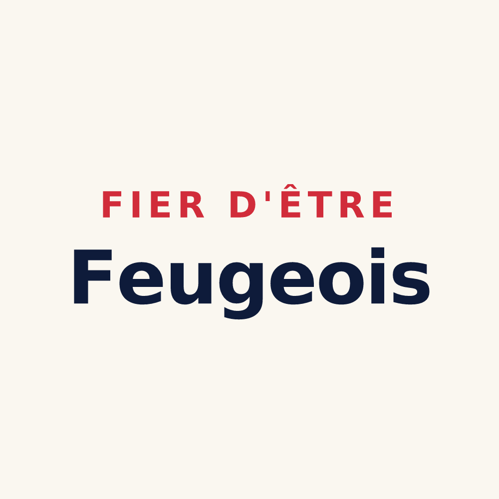 Tasse « Fier d'être Feugeois » — design pour Feuges