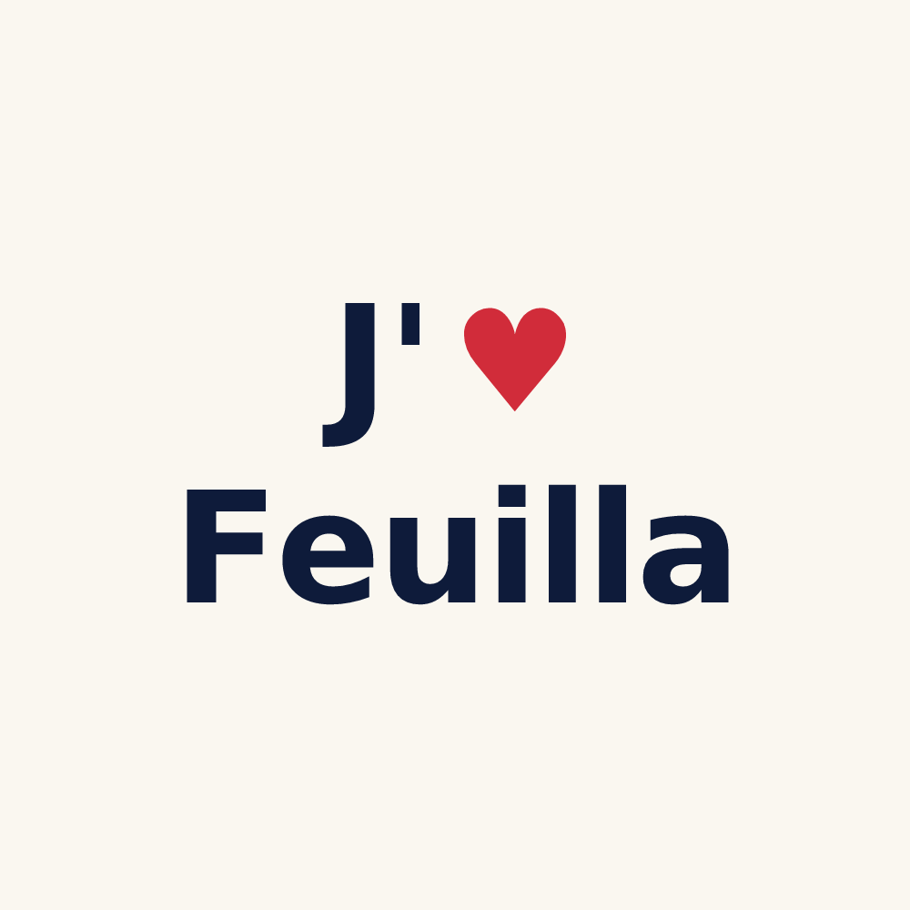 Tasse personnalisée Feuilla — design J'aime Feuilla