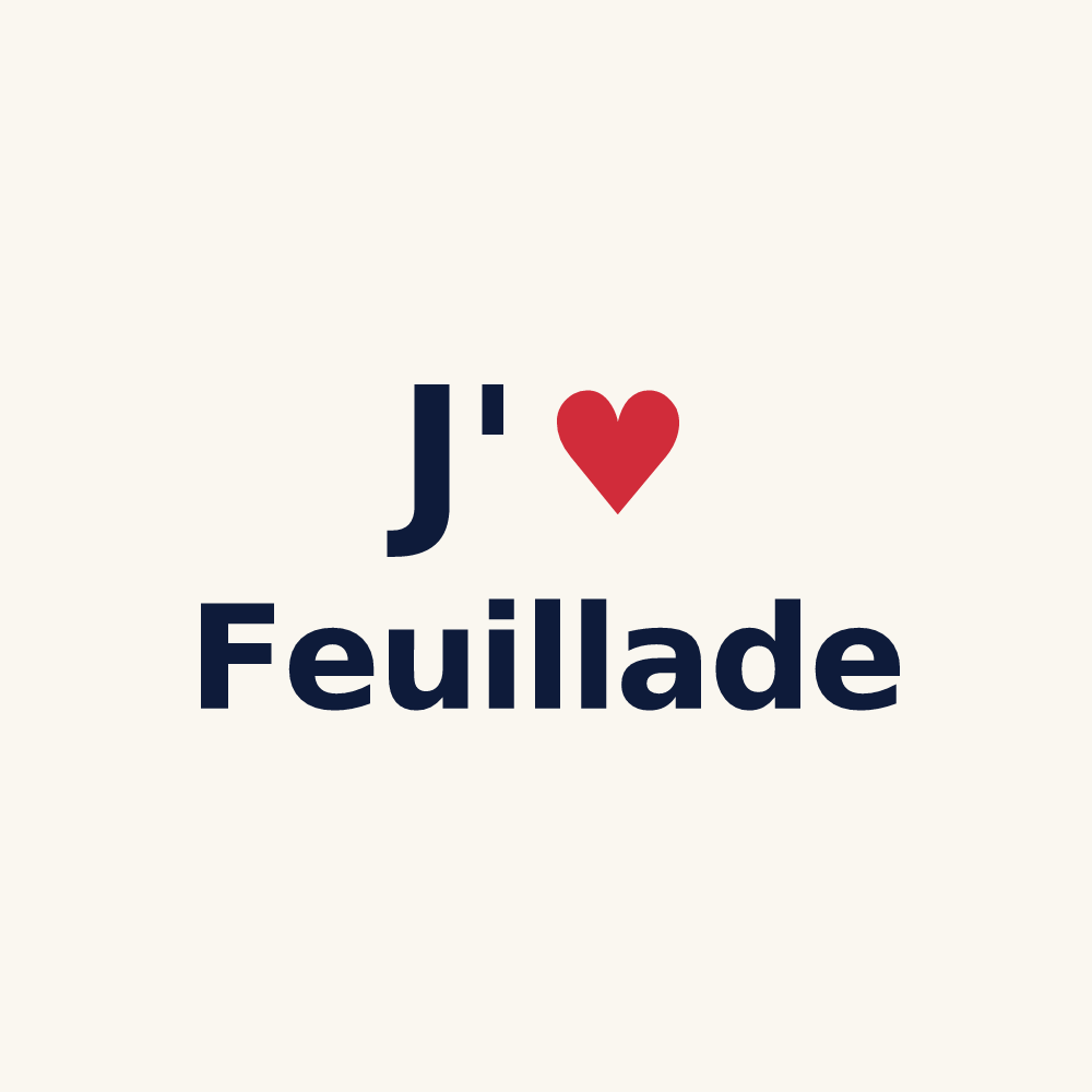 Tasse personnalisée Feuillade — design J'aime Feuillade