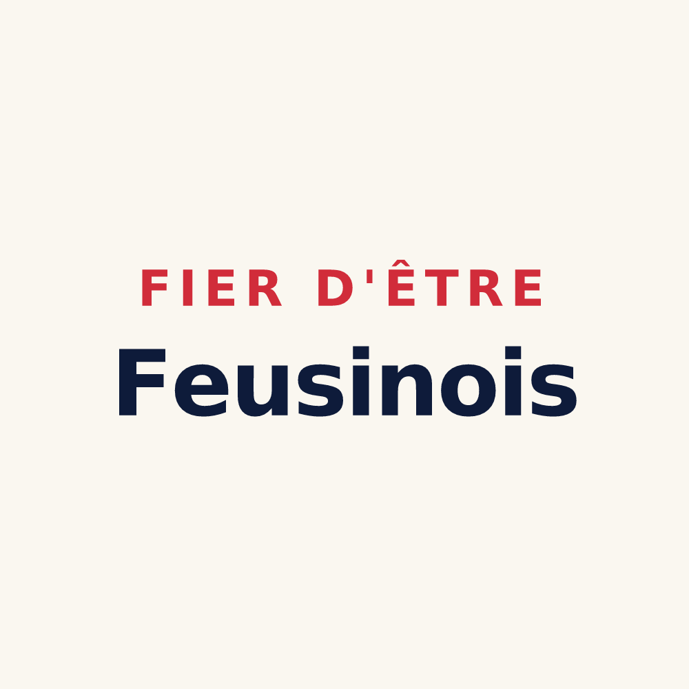 Tasse « Fier d'être Feusinois » — design pour Feusines