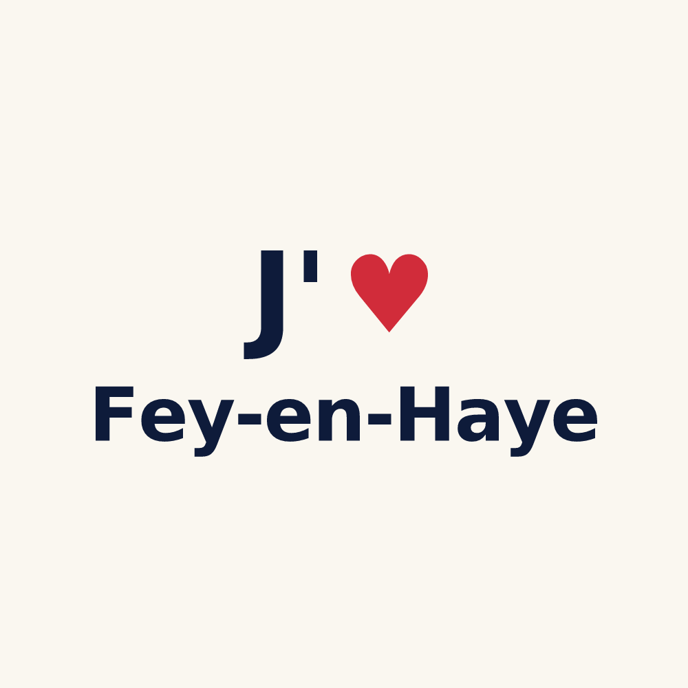 Tasse personnalisée Fey-en-Haye — design J'aime Fey-en-Haye