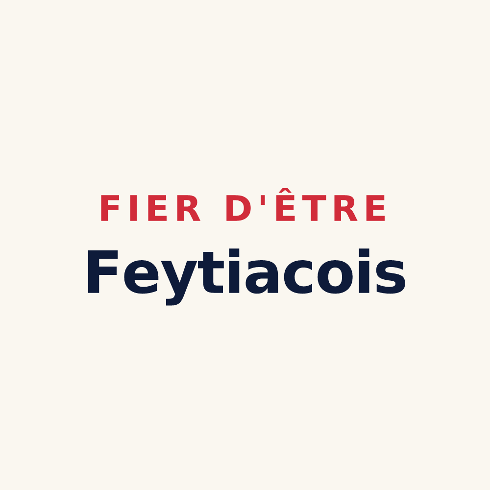 Tasse « Fier d'être Feytiacois » — design pour Feytiat