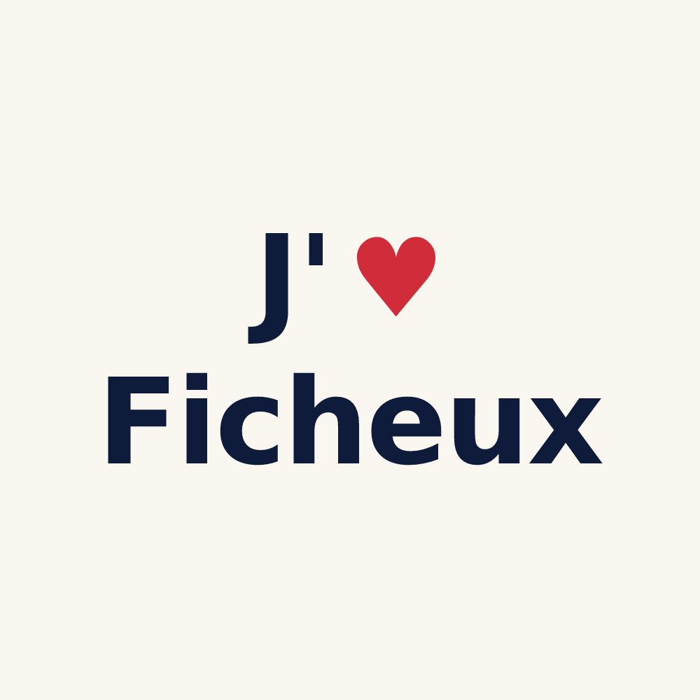 Tasse personnalisée Ficheux — design J'aime Ficheux