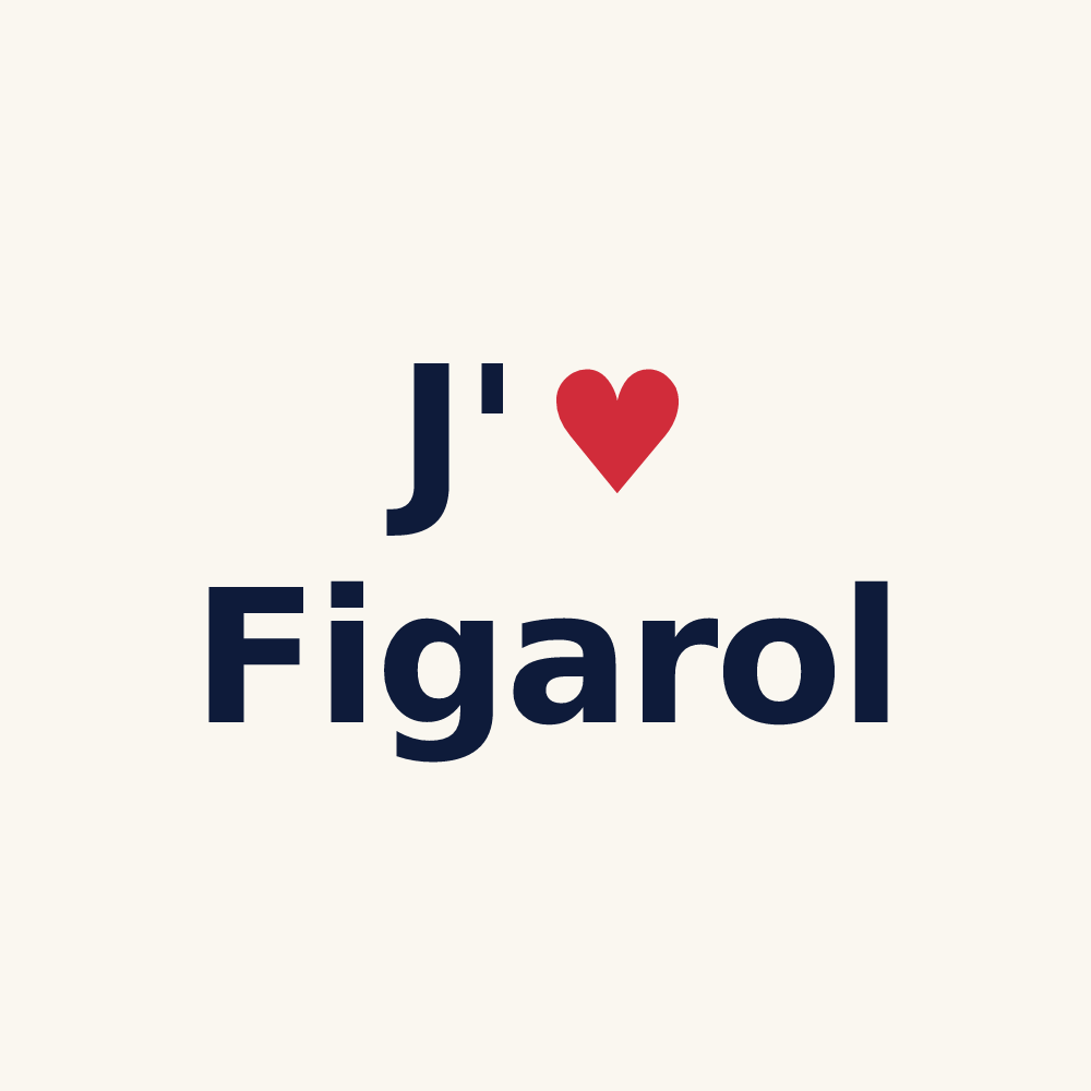 Tasse personnalisée Figarol — design J'aime Figarol