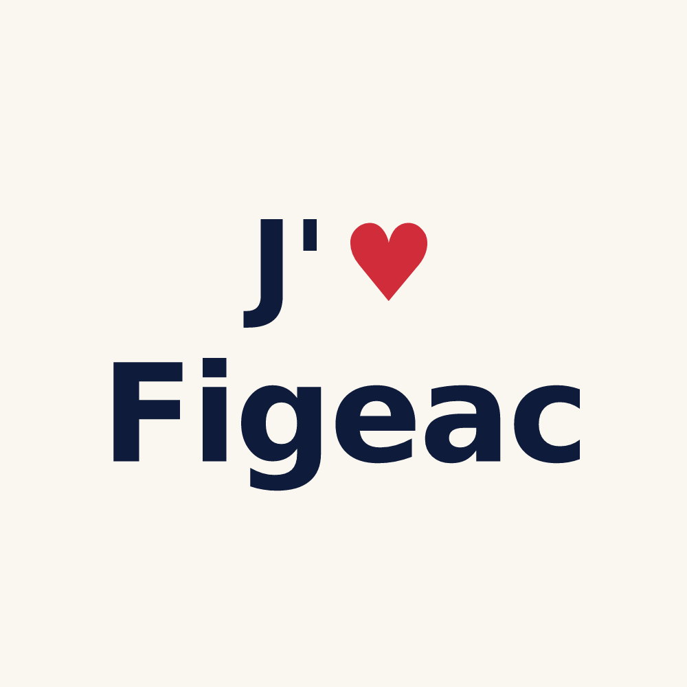 Tasse personnalisée Figeac — design J'aime Figeac