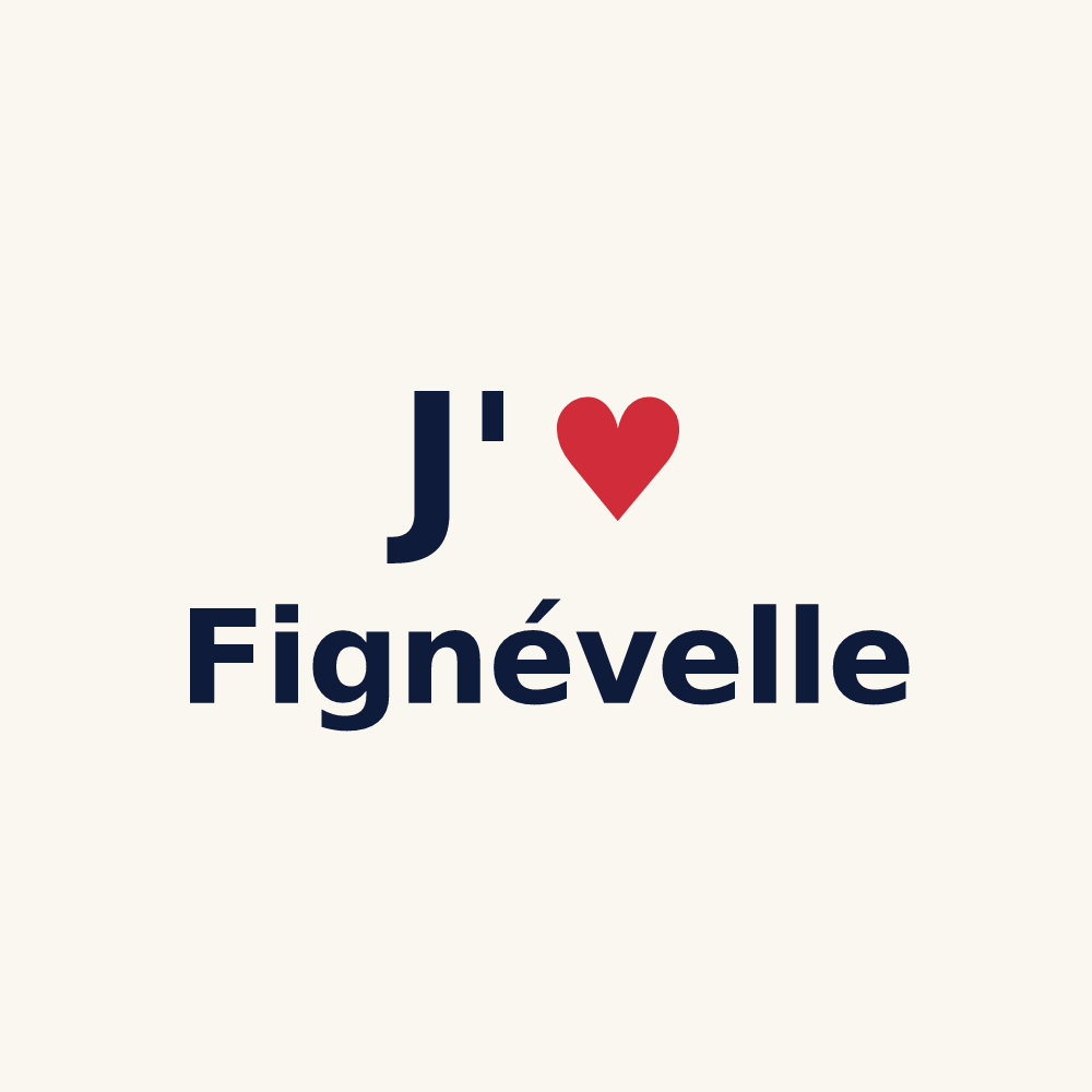 Tasse personnalisée Fignévelle — design « J'aime Fignévelle » imprimé sur la tasse