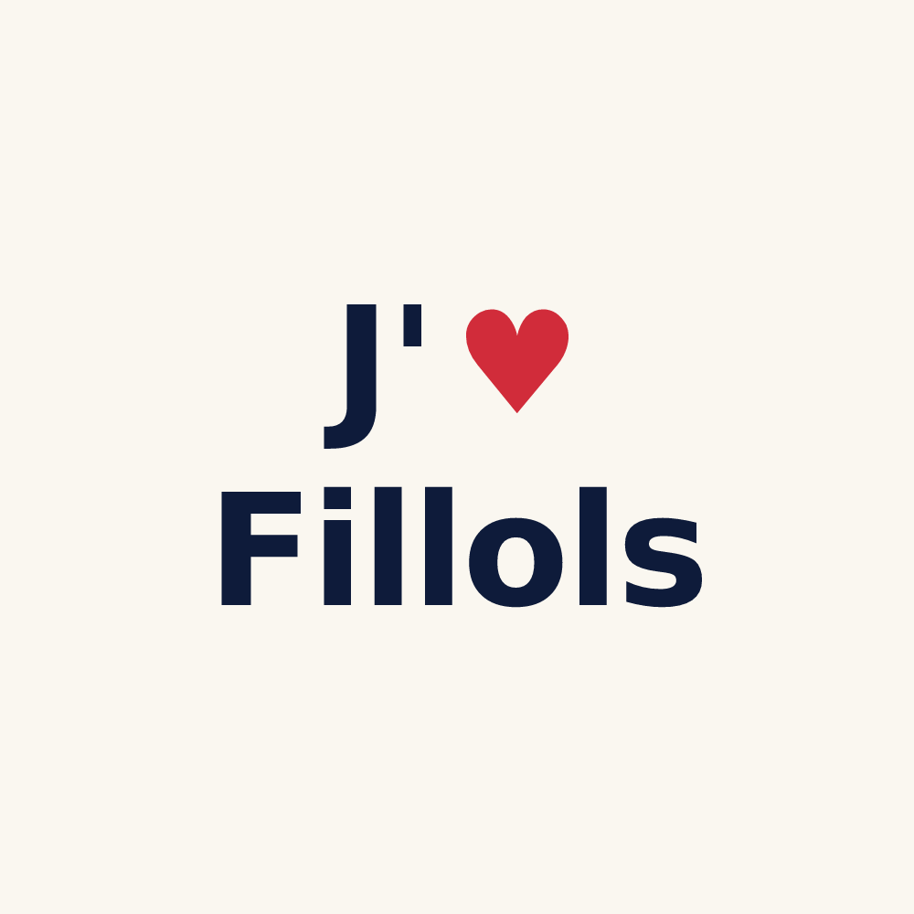 Tasse personnalisée Fillols — design J'aime Fillols