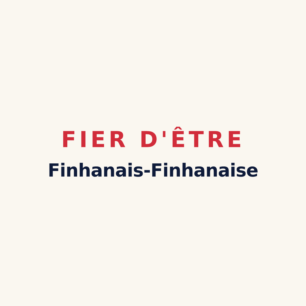 Tasse « Fier d'être Finhanais-Finhanaise » — design pour Finhan